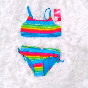 Little girls two piece bathing suit